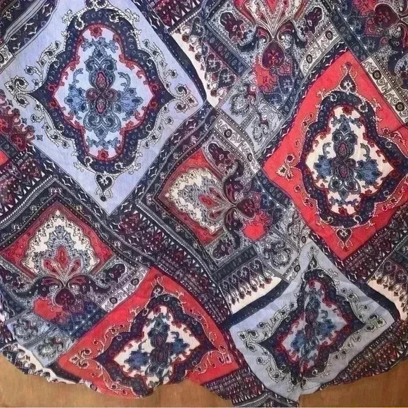 CB Established 1962 Blouse Tunic Top 1X Womans Plus Blue Short Sleeves - Picture 11 of 12